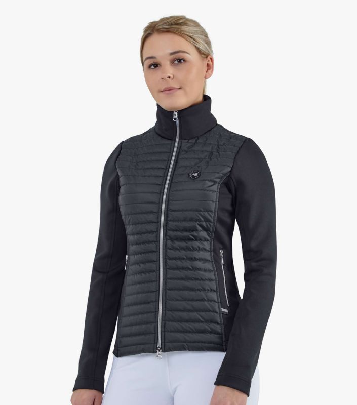 Personalised Premier Equine Elena Ladies Hybrid Technical Riding Jacket (Black, UK10)